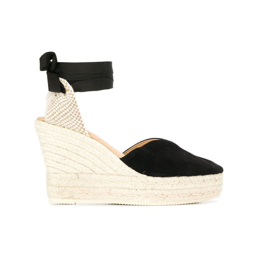 MANEBI Flat shoes Black Espadrilles Manebi Antique White