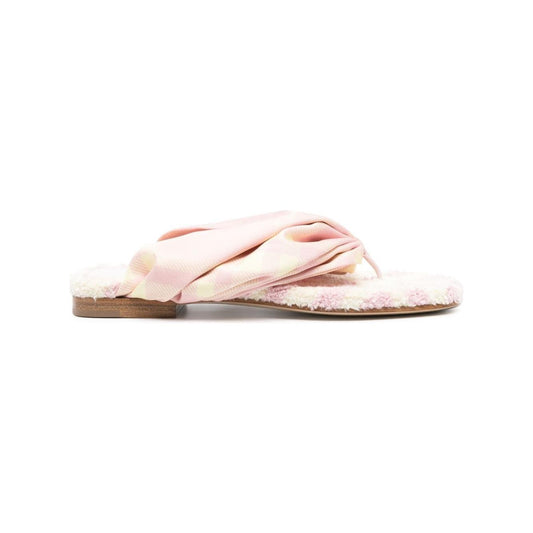 Burberry check thong sandals Sandals Burberry Antique White