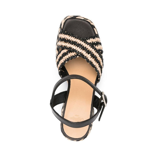 Castaner Sandals Black Sandals Castaner Wheat