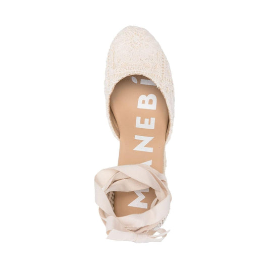 MANEBI Flat shoes White Espadrilles Manebi Light Gray