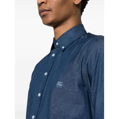 Etro Shirts Blue Shirts