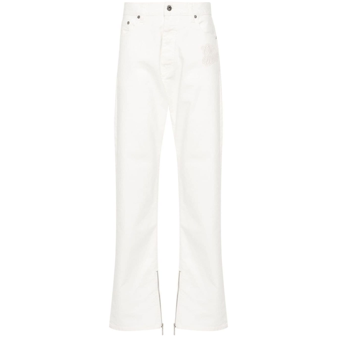 Off White 90's Logo Skate straight-leg jeans