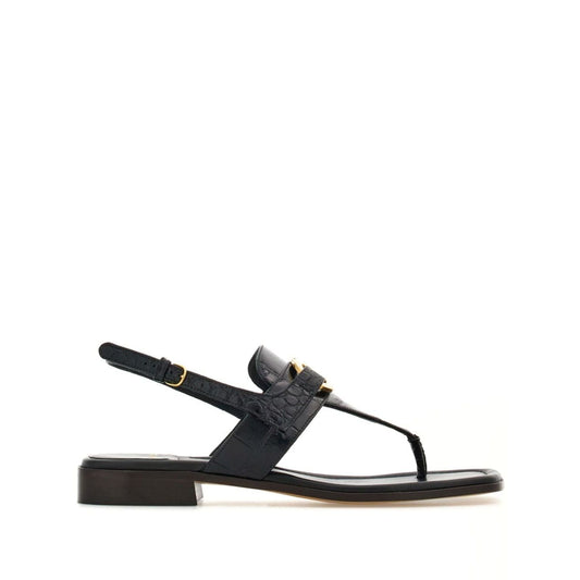 Ferragamo Gancini-buckle Leather Sandals Sandals