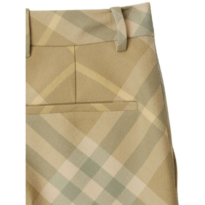 Burberry check-print tailored wool trousers Trousers