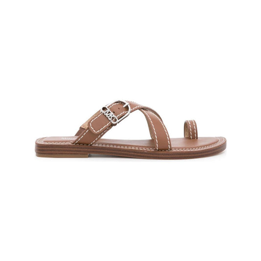MMK Sandals Leather Brown Sandals MMK Dim Gray