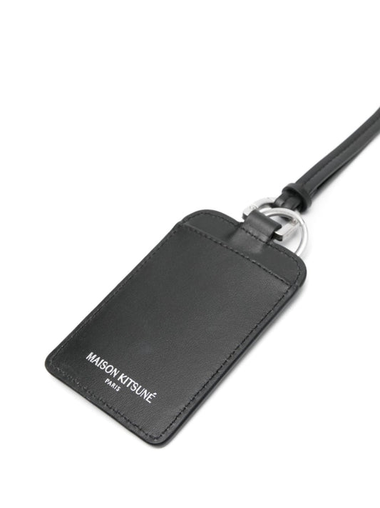 MAISON KITSUNE' Wallets Black Small Leather Goods Maison Kitsune Dark Slate Gray