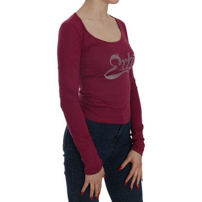 Exte Crystal Embellished Long Sleeve Casual Top