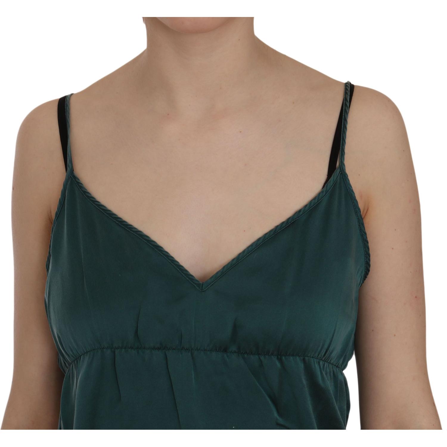 فستان قصير أنيق من الحرير بأشرطة رفيعة من PINK MEMORIES