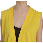 PINK MEMORIES Elegant Yellow Sleeveless Cotton Vest PINK MEMORIES Dark Khaki