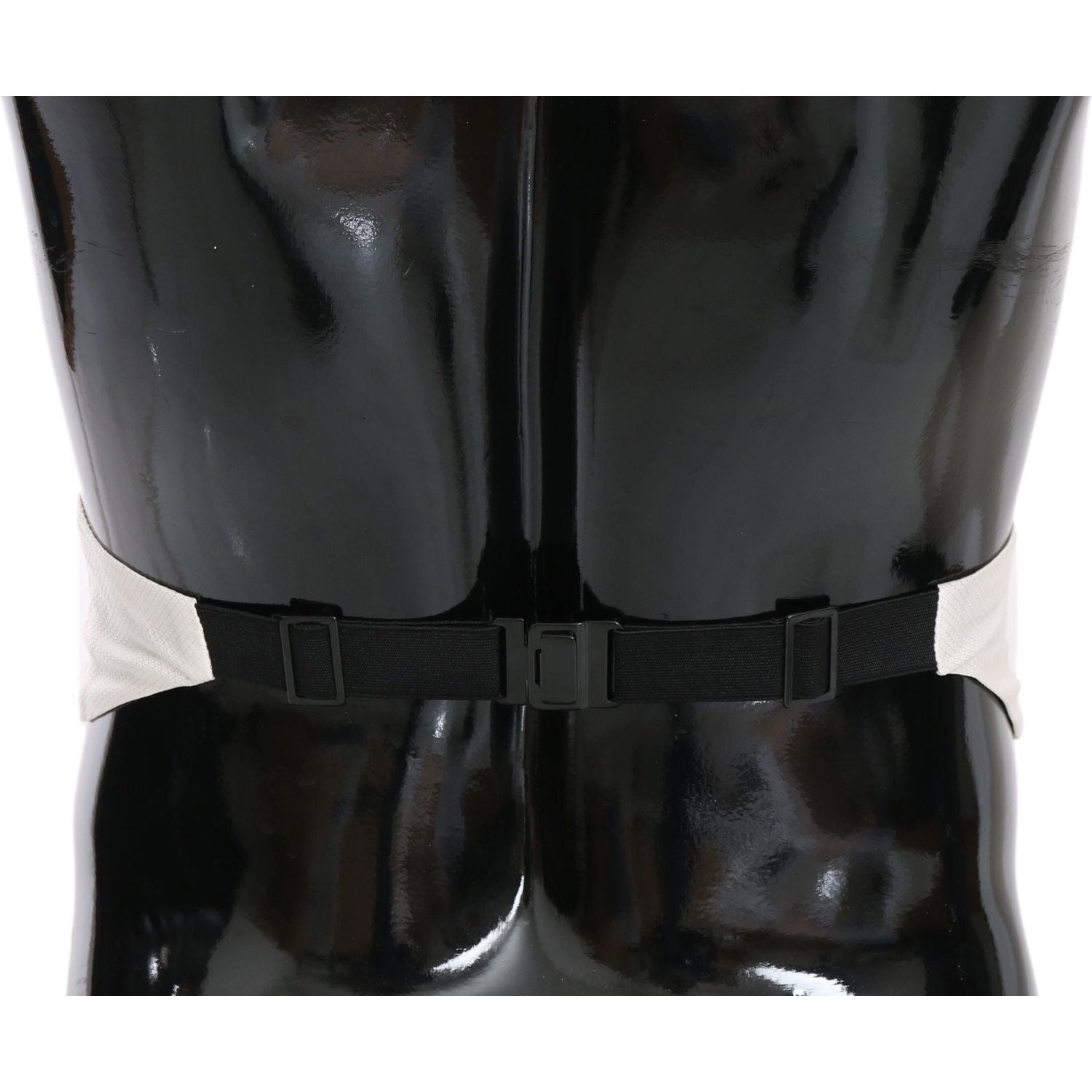 دولتشي آند غابانا حزام من الحرير الأبيض الأنيق