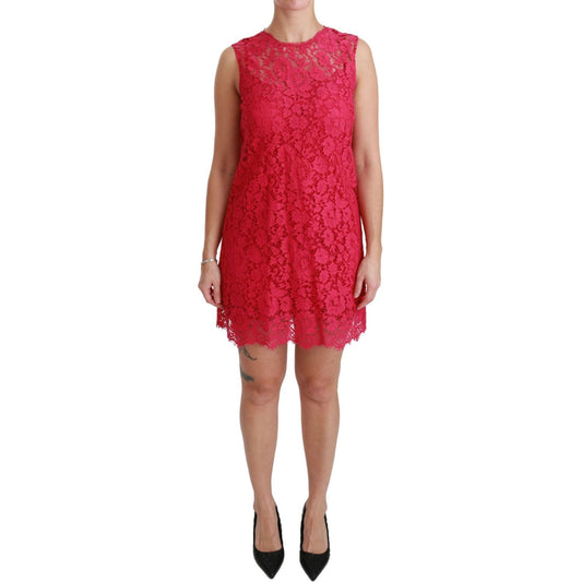 Dolce & Gabbana Shocking Pink Mini Bodycon Dress Dolce & Gabbana Maroon