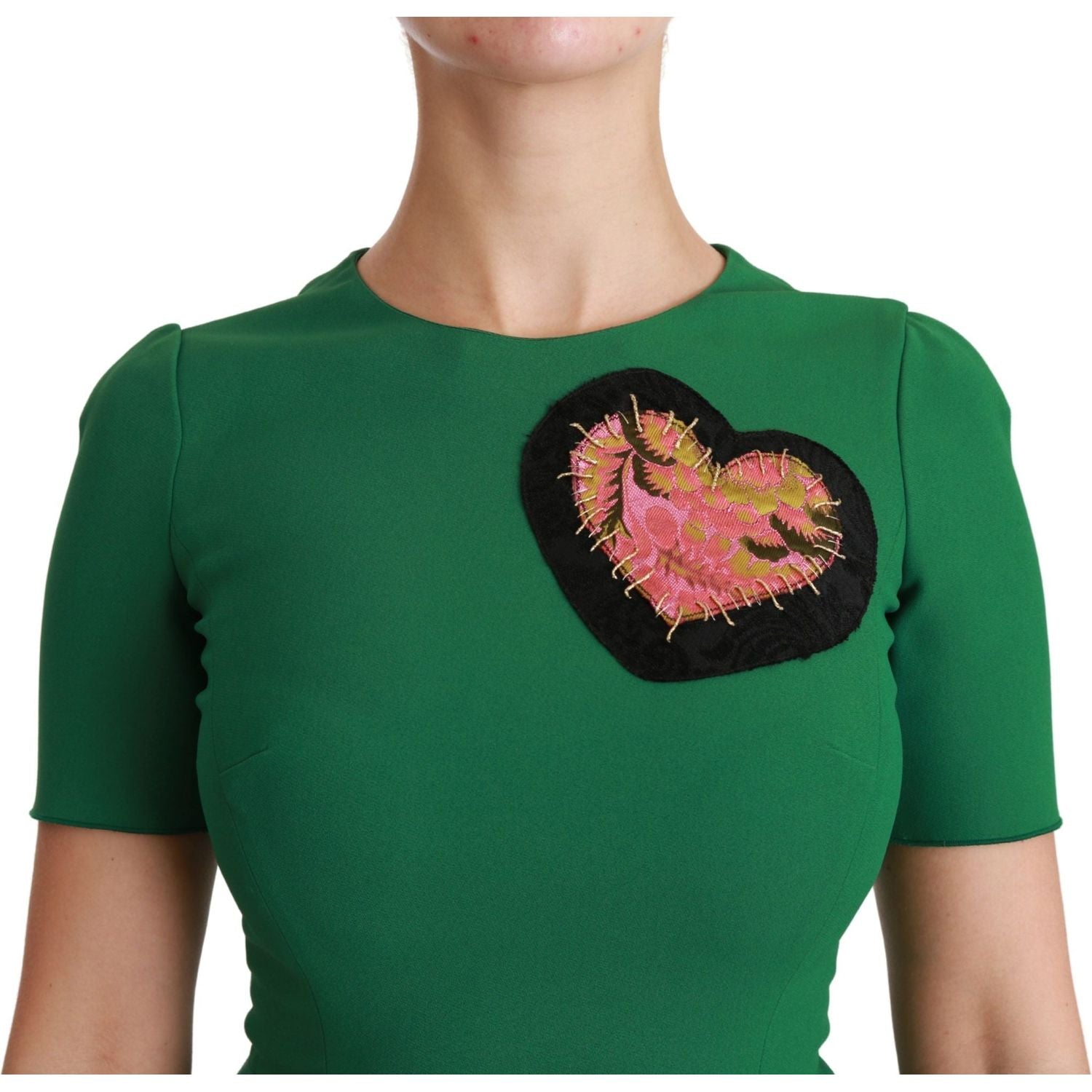 فستان دولتشي آند غابانا متوسط ​​الطول بتصميم حورية البحر باللون الأخضر الساحر