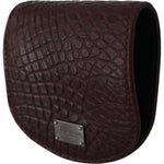 Dolce & Gabbana Refined Caimano Leather Coin Case Condom Case Dolce & Gabbana Dark Slate Gray