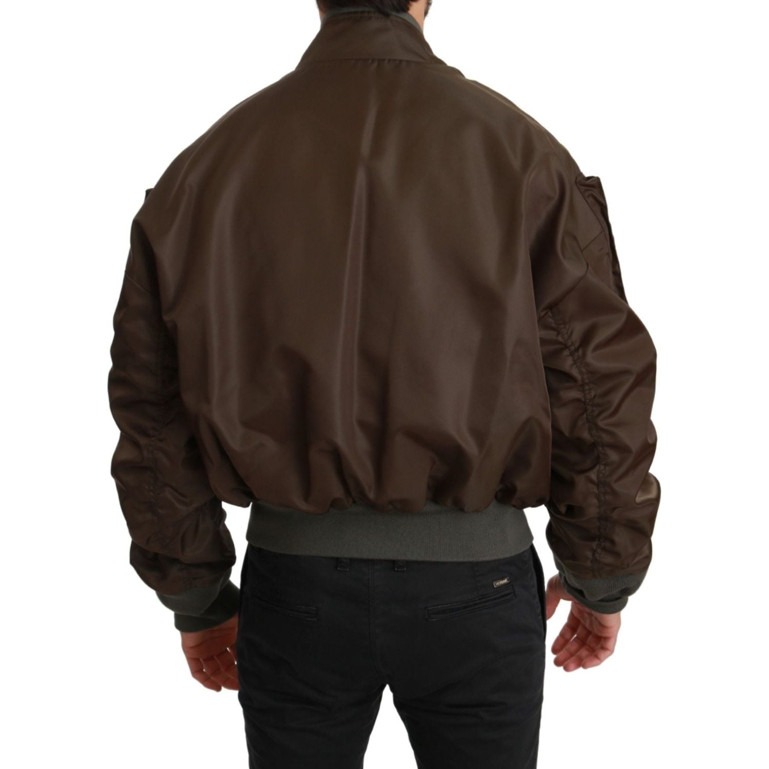 سترة بومبر مزدوجة الصدر مزينة بالترتر من دولتشي آند غابانا