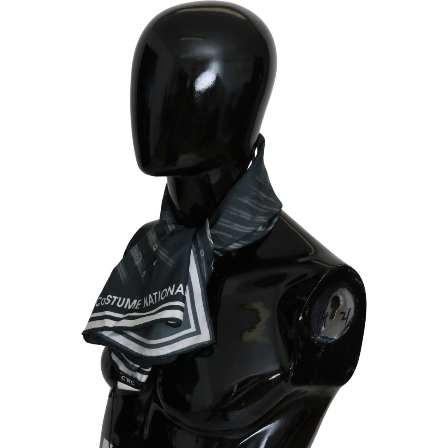 Costume National Blue Foulard Silk Women Scarf Silk Scarves