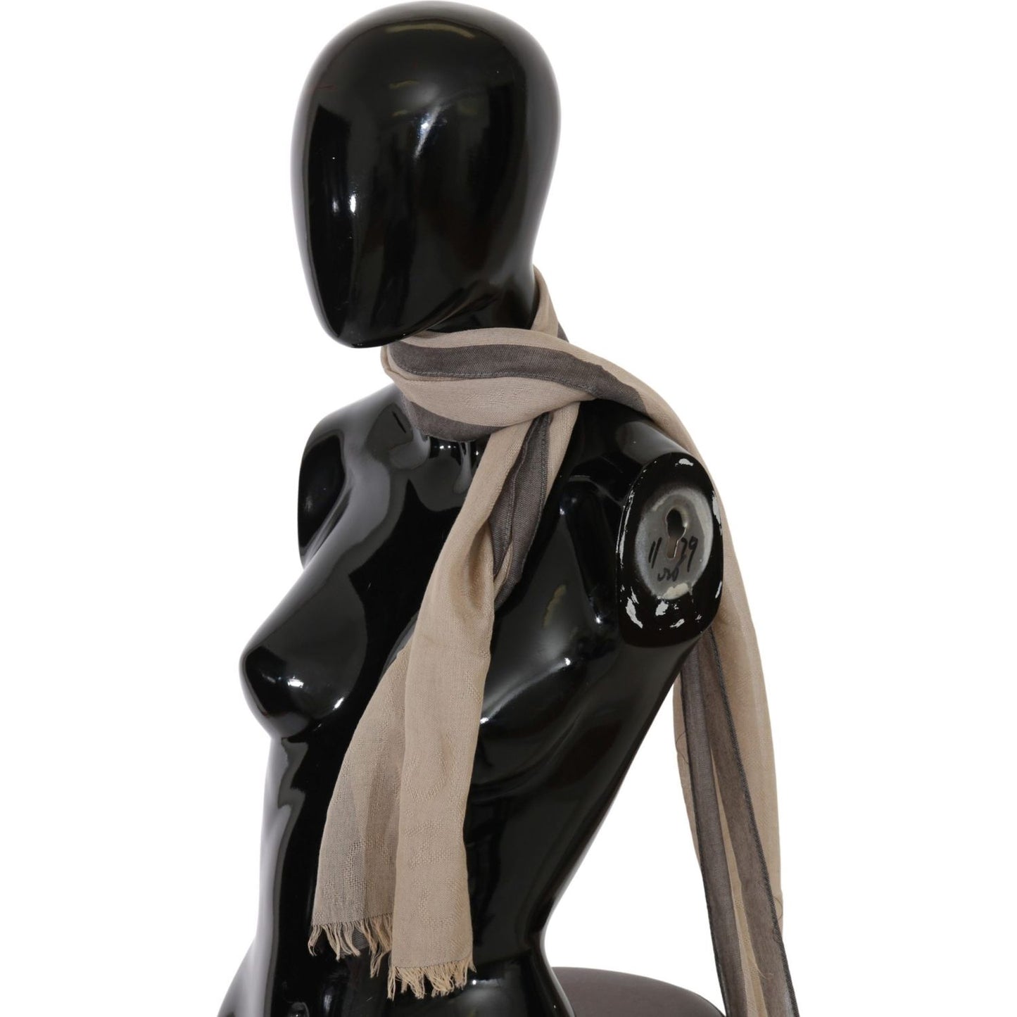 Costume National Beige Women Cotton Shawl Scarf Wrap Shawl Scarves