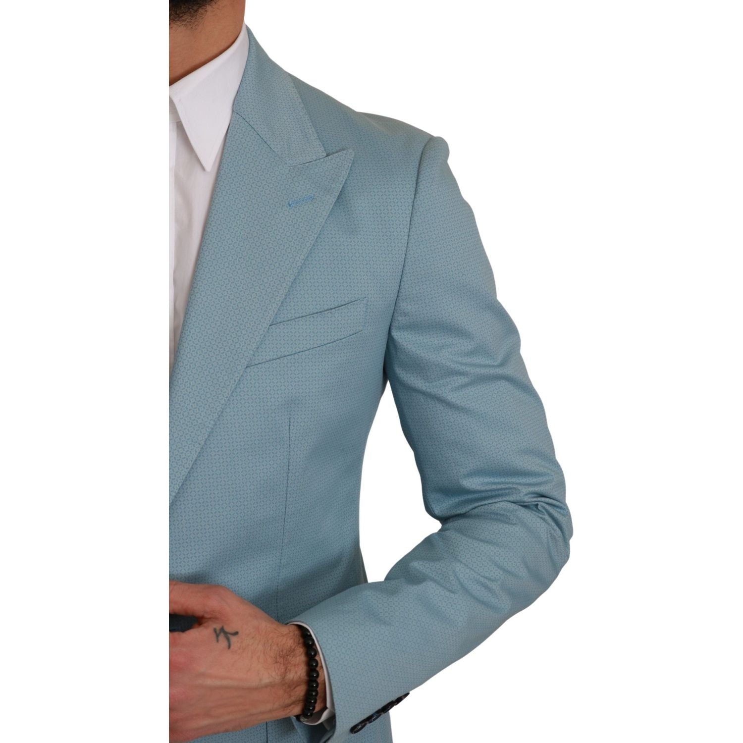 Dolce & Gabbana Blue Slim Fit Coat Jacket MARTINI Blazer