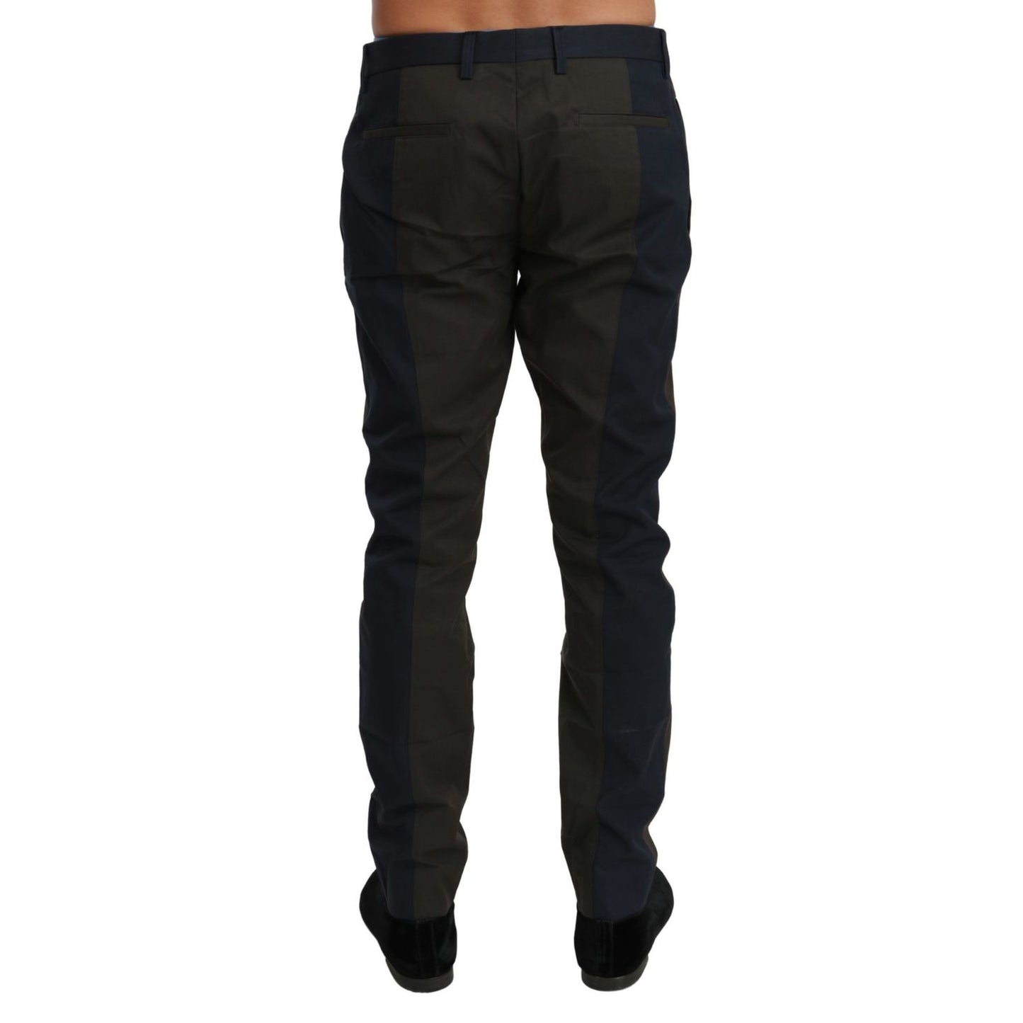 Dolce & Gabbana Elegant Slim Fit Striped Casual Pants