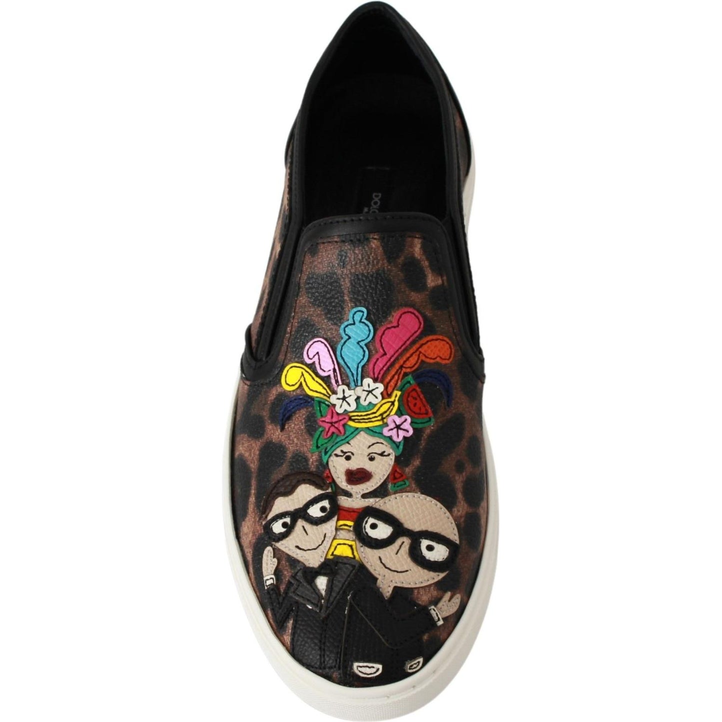 Dolce & Gabbana Leather Leopard #dgfamily Loafers Shoes