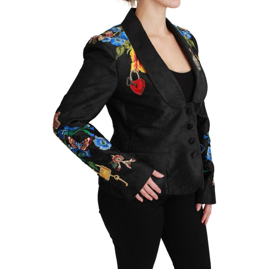 Dolce & Gabbana Enchanted Sicilian Brocade Blazer Dolce & Gabbana Black