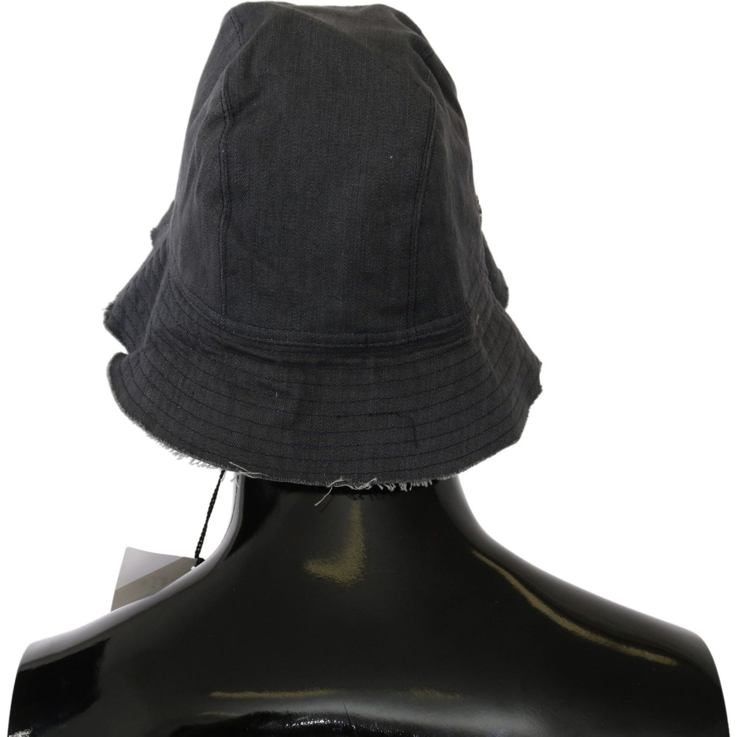 Costume National Black Washed Wide Brim Outdoor Bucket Hat