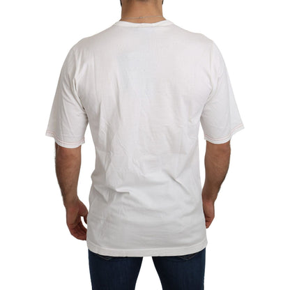 Dolce & Gabbana White Leopard Royal Top T-shirt