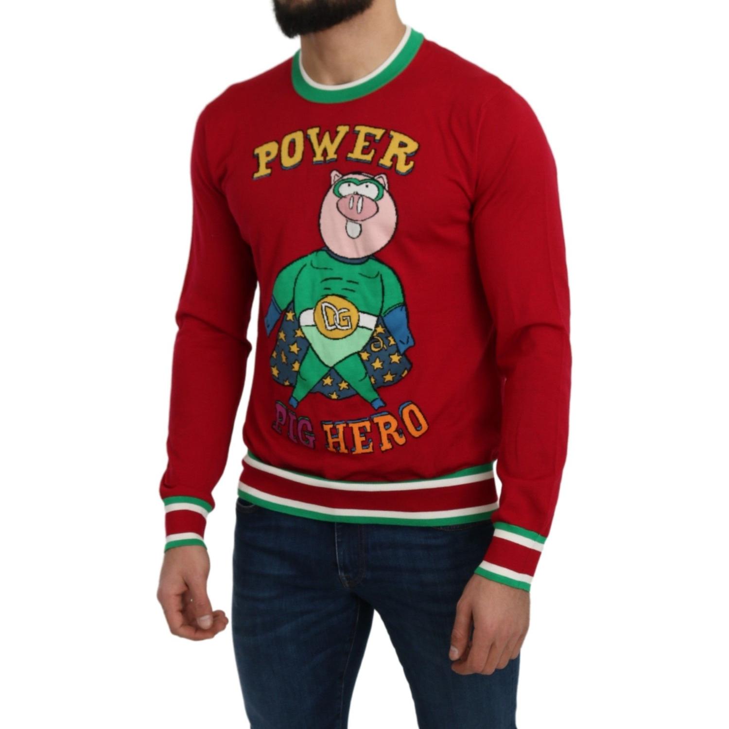 سترة أنيقة من الصوف والحرير باللون الأحمر من دولتشي آند غابانا