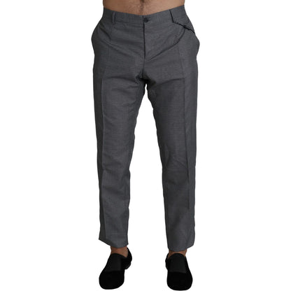 Dolce & Gabbana Gray Formal Dress Trouser Slim Fit Pants
