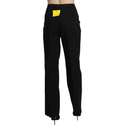 BENCIVENGA Black High Waist Straight Dress Trouser Pants Jeans & Pants