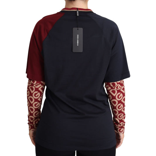 Dolce & Gabbana Multicolor Royals Cotton Crewneck Sweater Dolce & Gabbana Black