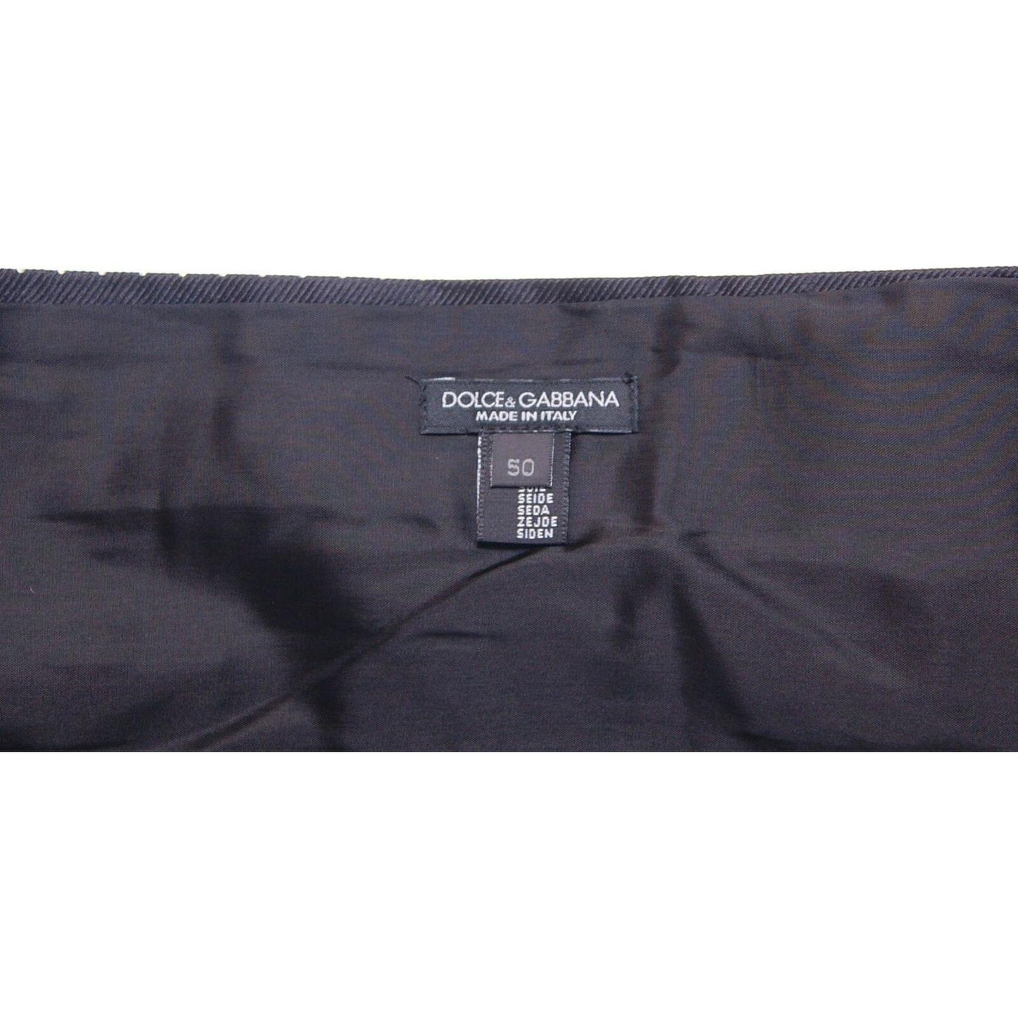 Dolce & Gabbana Black Waist Smoking Tuxedo Cummerbund Belt