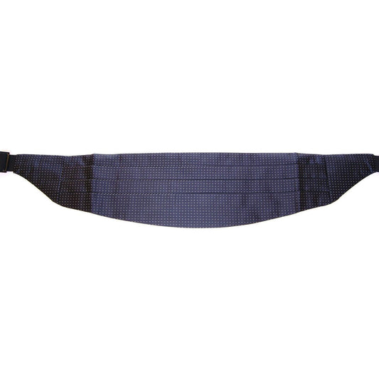 Dolce & Gabbana Elegant Silk Polka Dot Cummerbund Dolce & Gabbana Dark Slate Gray