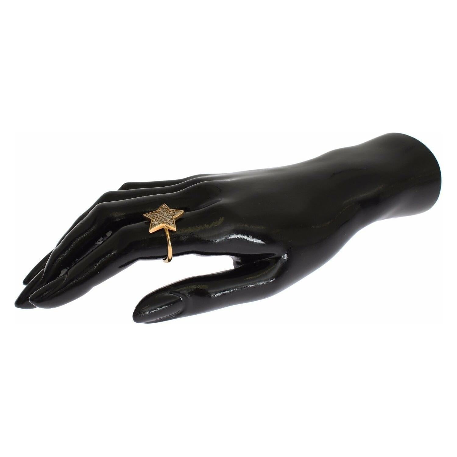 خاتم نيالايا الأنيق المصنوع من الفضة الإسترلينية المطلية بالذهب مع بلورات الزركونيوم