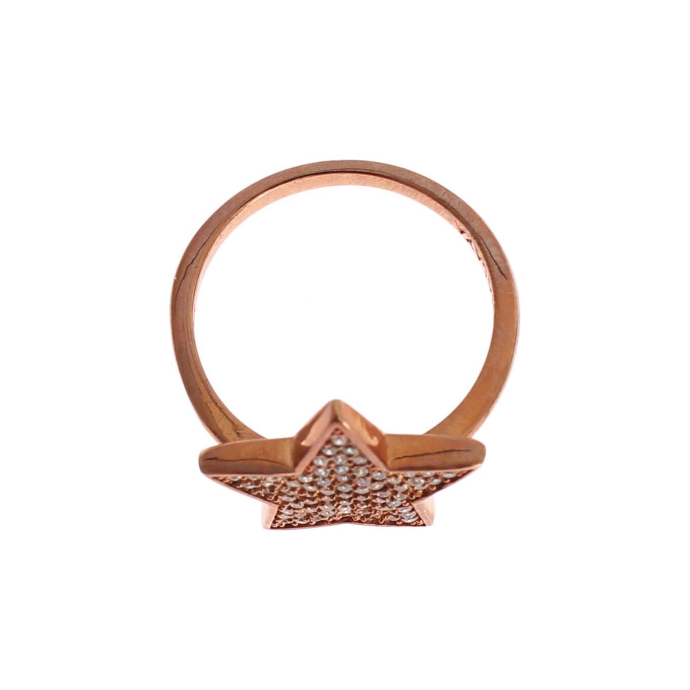 خاتم نيالايا دازلينج من الفضة الإسترلينية المطلية بالذهب الوردي