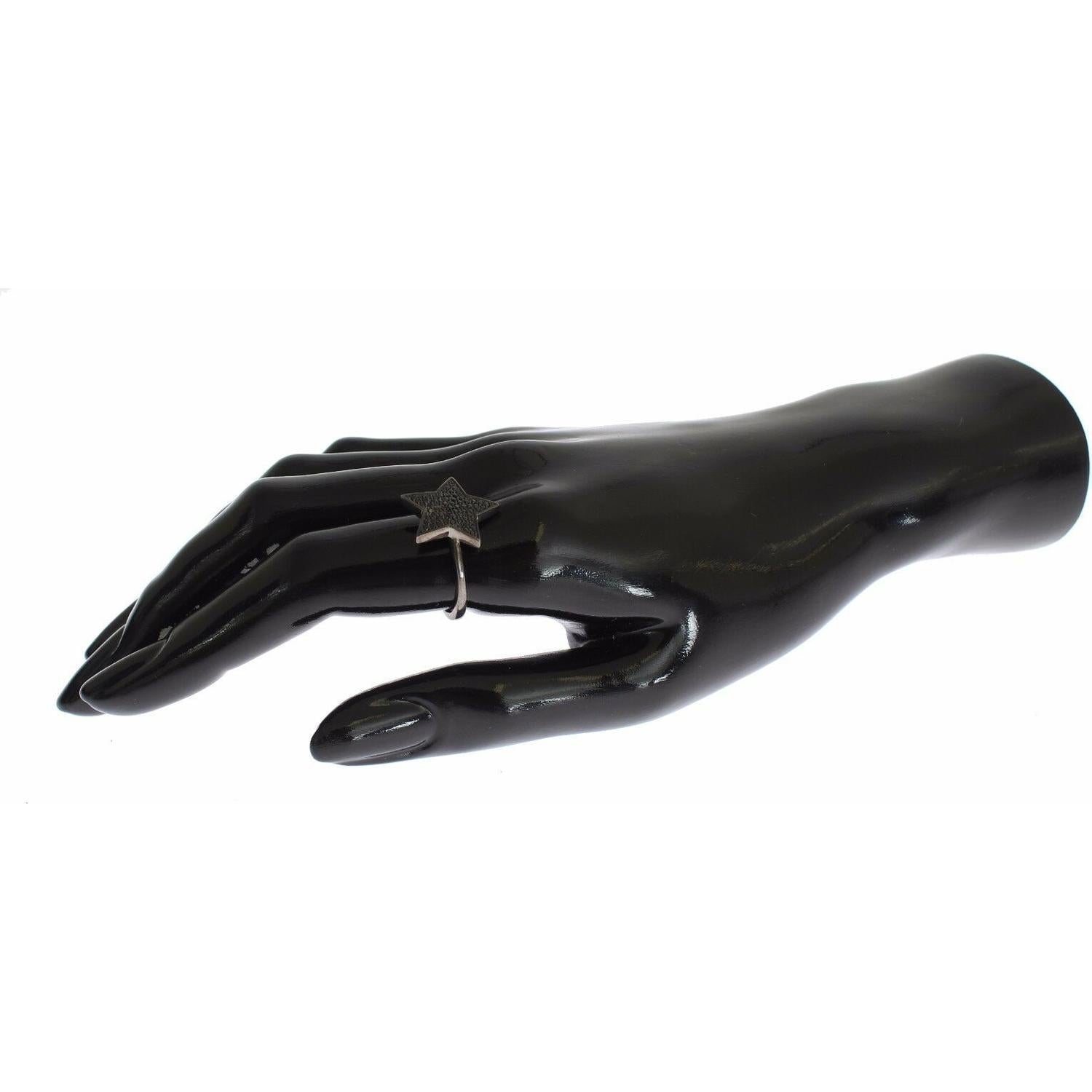 خاتم نيالايا الرائع من الفضة الاسترلينية مرصع بالكريستال