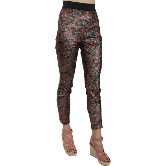 Dolce & Gabbana Elegant Multicolor Designer Pants Dolce & Gabbana Dark Slate Gray