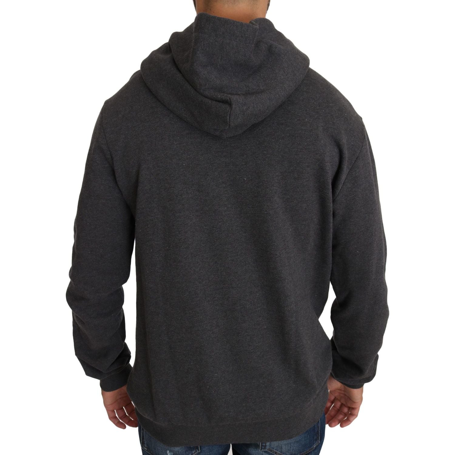 سترة دولتشي آند غابانا رمادية اللون مزينة بقلب كريستالي وبندقية