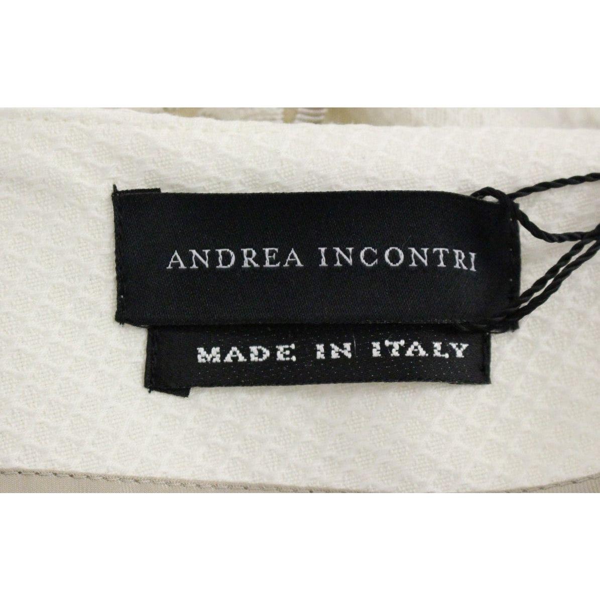 Andrea Incontri White Cotton Floral Embroidery Skirt GSS10716-1