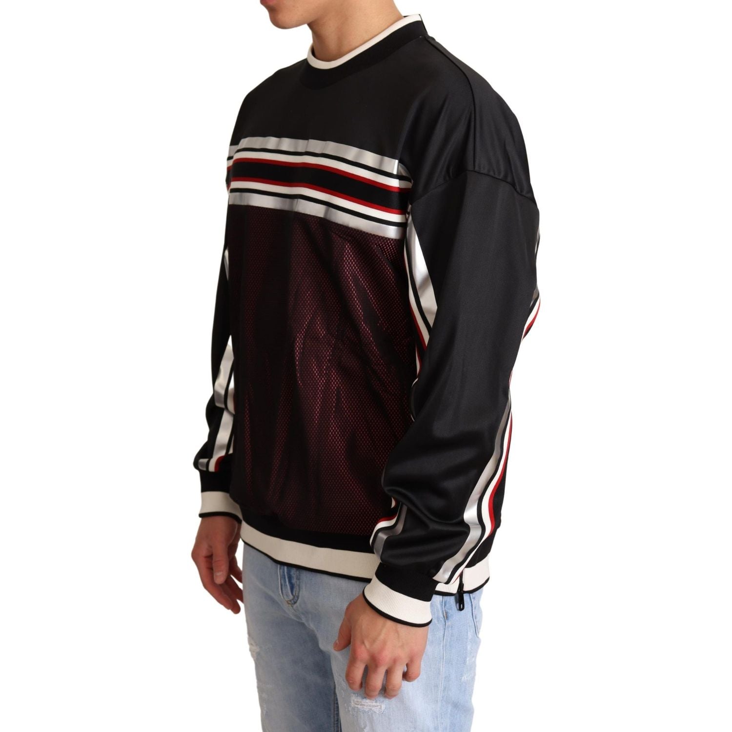 سترة أنيقة بياقة دائرية من دولتشي آند غابانا باللون الأسود