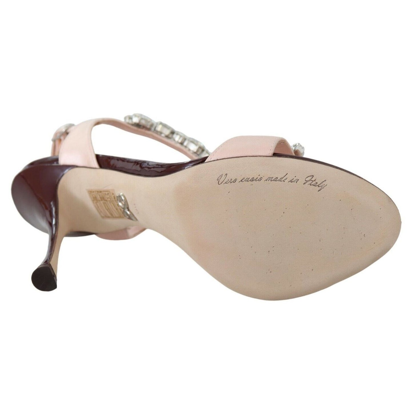 Dolce & Gabbana Pink Crystals Heels Keira Sandals