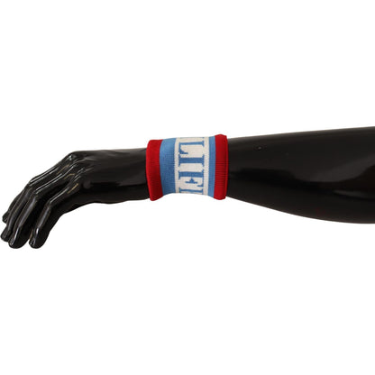 Dolce & Gabbana Multicolor King Of My Life Cashmere Wristband