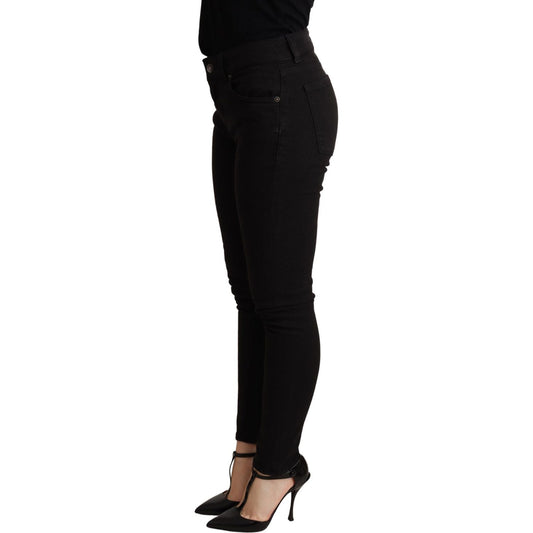 Dolce & Gabbana Elegant Slim Black Skinny Jeans Dolce & Gabbana Black