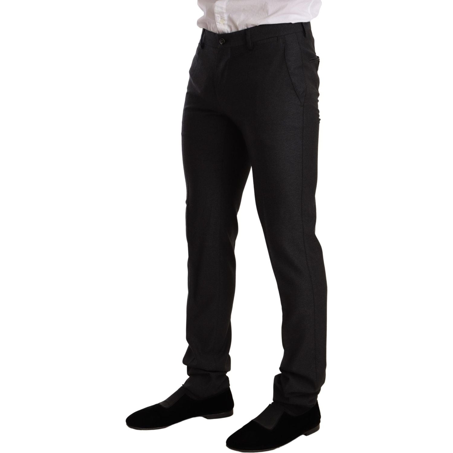 Dolce & Gabbana Gray Wool MARTINI Slim Fit Set Suit