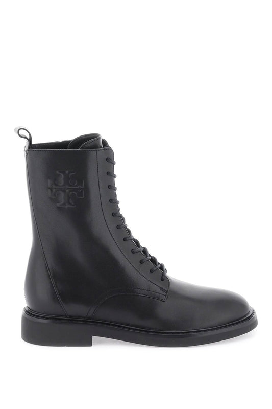 Tory Burch double t combat boots Boots Tory Burch Dark Slate Gray