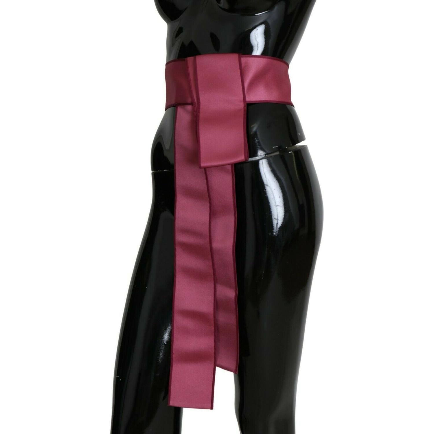 حزام الخصر العريض من دولتشي آند غابانا باللون الوردي الأنيق