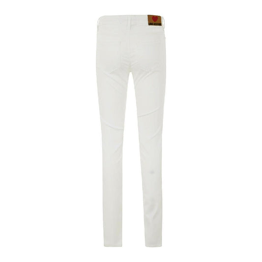 Love Moschino White Cotton Women's Jeans LO-7211-W30