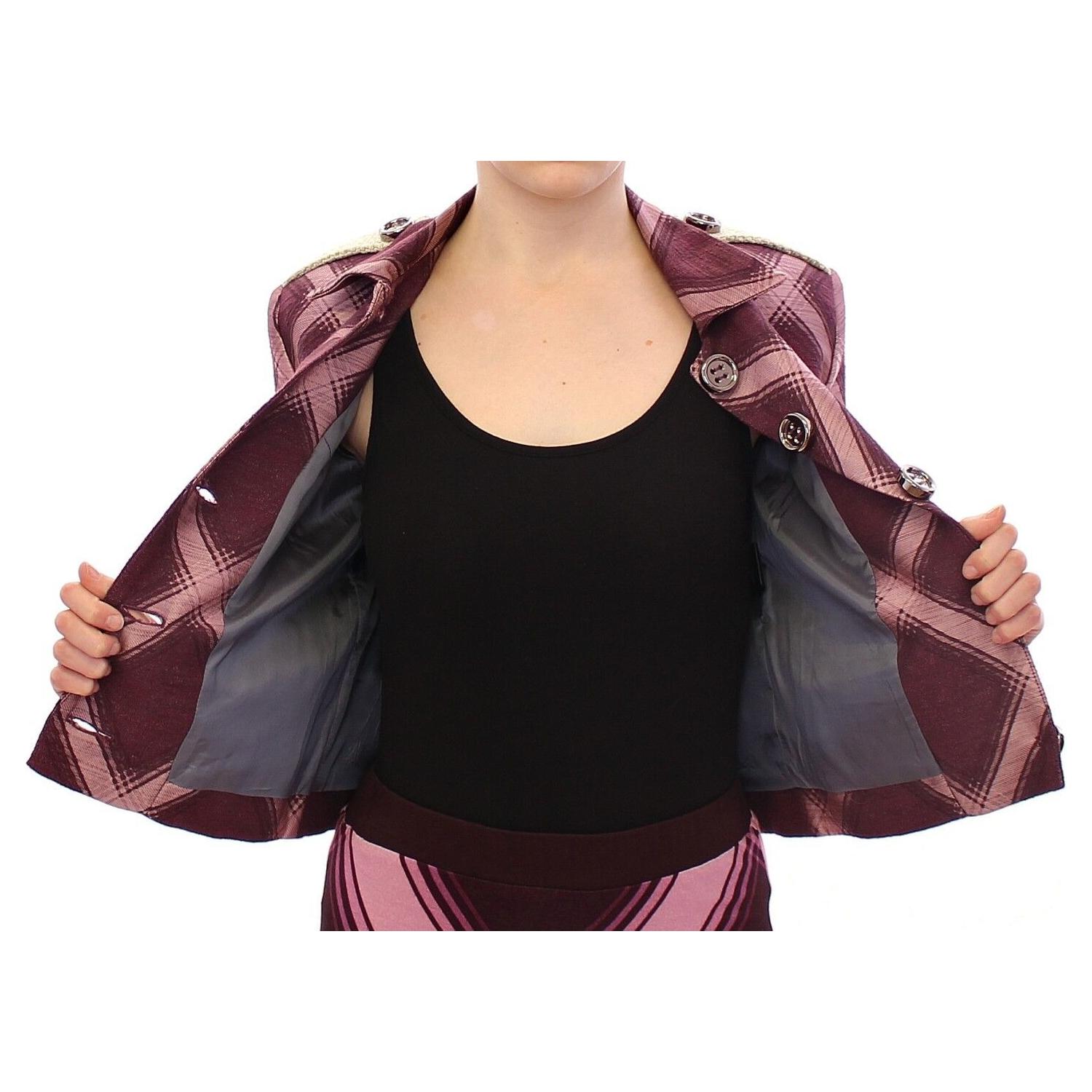 سترة أنيقة بطبعة مربعات متعددة الألوان من House of Holland