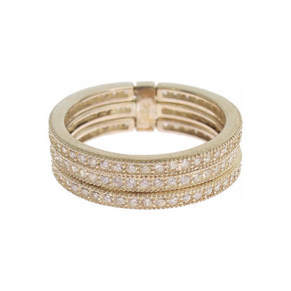 Nialaya Silver Womens Clear CZ 925 Sterling Ring Ring