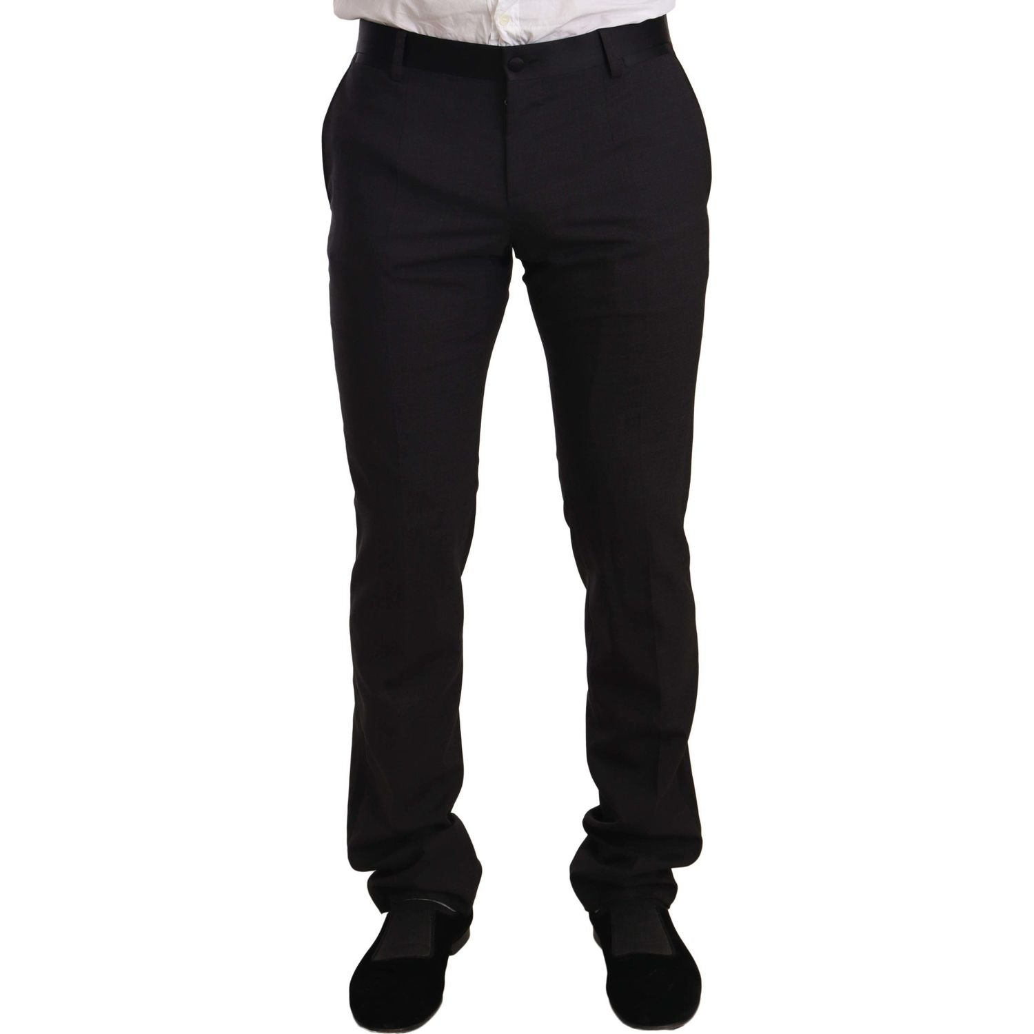 بدلة مخملية أنيقة مكونة من قطعتين باللون الأزرق من دولتشي آند غابانا