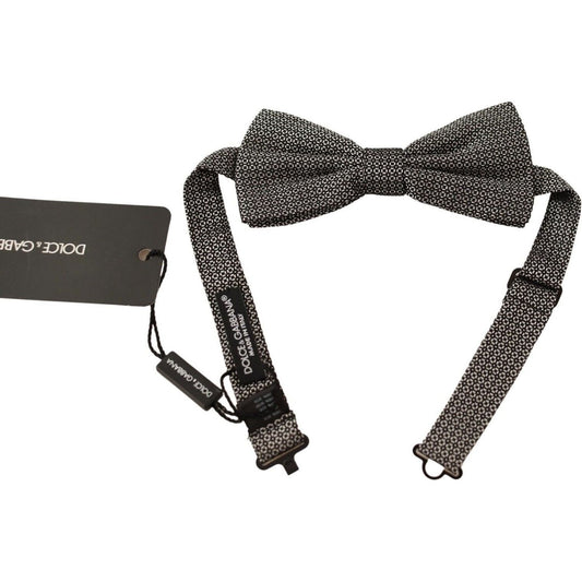 Dolce & Gabbana Elegant Multicolor Silk Bow Tie Necktie Dolce & Gabbana Dark Slate Gray